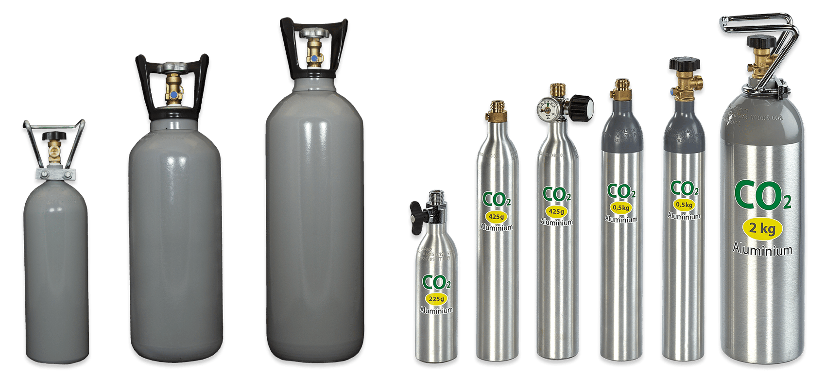 Druckgasflaschen Kohlensäure für die Aquaristik